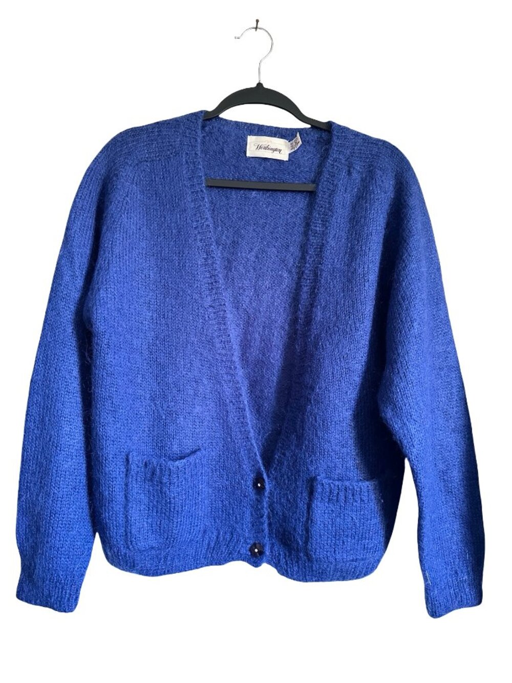 Vintage Grunge Cardigan M Button Boho Mohair Acrylic 50s 90s Y2K